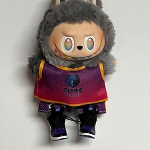 Memphis Grizzlies 23 Jersey Sneaker 3 Piece Outfit For Labubu Sneakers Pink